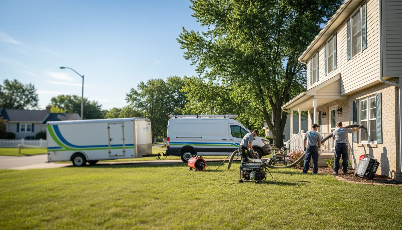 Flooded Basement Restoration And Cleanup With Repair in Harrisville, OH near me